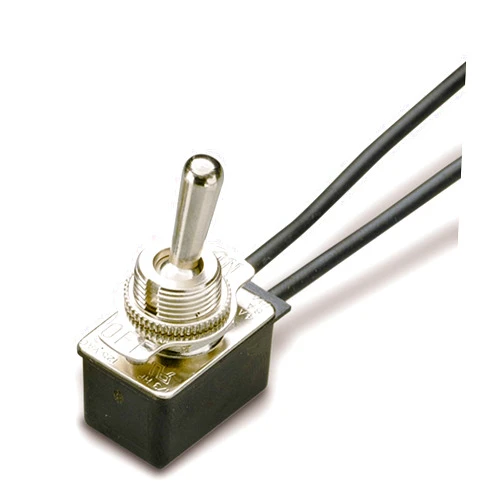 Gardner Bender GSW-18 Heavy-Duty Electrical Toggle Switch, SPST, ON-OFF, 8 A/125 V, 6 inch Wire Terminal,Silver - ⅓ HP/125 V AC, 10 A/125 V AC