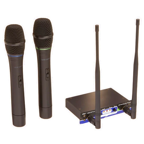 VocoPro VHF-MODULE-3 - Optional 2 Channel Wireless Mic Module, 2 Wireless Microphones Included, Compatible with: SOUNDMAN, CHAMPION-REC/RV, HERO-RV/REC,