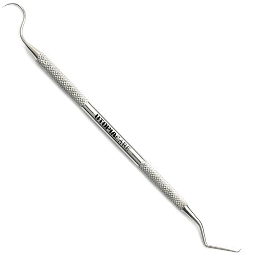 Utopia Care Dental Tools Professional Plaque Remover Teeth Cleaning Tool, Dental Pick Stainless Steel, 6.5 Inch Double Sided Tartar Scraper Hard Plaque Remover Metal Tooth Picks Dentist, Oral Care