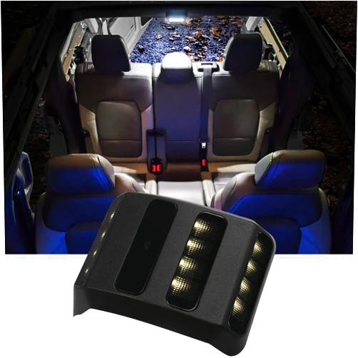 Mabett Rear Ceiling Lights Compatible with Ford Bronco 2021 2022 2023 2024, Reading Lights fit Bronco Accessories 4-Door, Touch Switch LED Roof Lamp Trunk Cargo Area(Not FIt 2 Door)