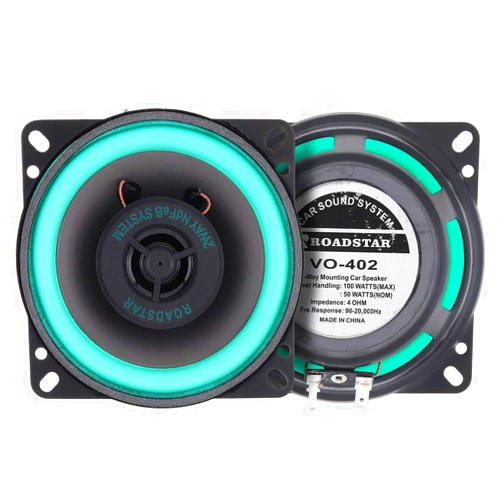 EPathChina 2pcs 4 Inch 100W Universal Car HiFi Coaxial Speaker Vehicle Door Auto Audio Music Stereo Full Range Frequency Loudspeaker
