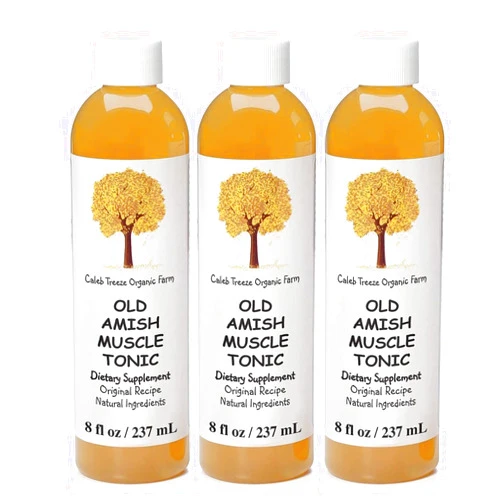 Caleb Treeze Old Amish Muscle Tonic, Restless Legs, Leg Cramps Relief, Foot Cramps Relief, Muscle Cramps & Spasm Relief - Pack of 3