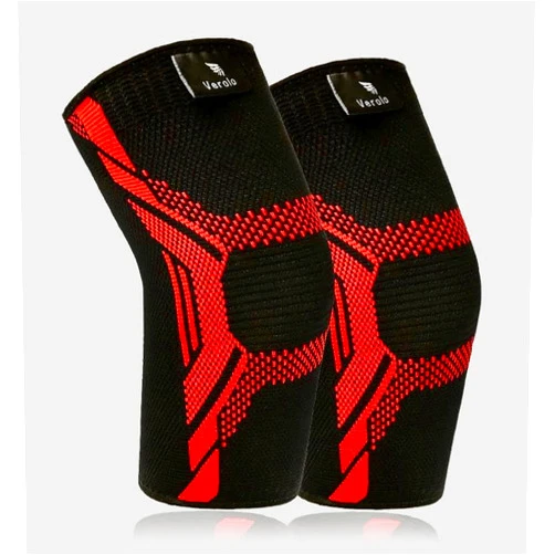 VEROLO Elbow Brace for men | Pack of 2 Compression Arm sleeve Elbow support for Men & Women- Tennis Elbow Brace | Pain Relief, and Elbow Sleeve weightlifting (Large, RED)
