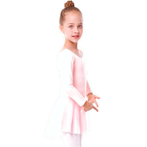 Danswan Long Sleeve Ballet Skirted Leotards Dance Dresses Tutu Outfit for Ballerina Toddler Girls