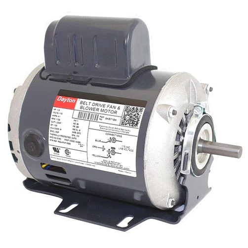Generic Dayton 1/3 HP Belt Drive Motor, Split-Phase Start/Capacitor-Run, 1725 Nameplate RPM, 115 Voltage, Frame 48-6K871