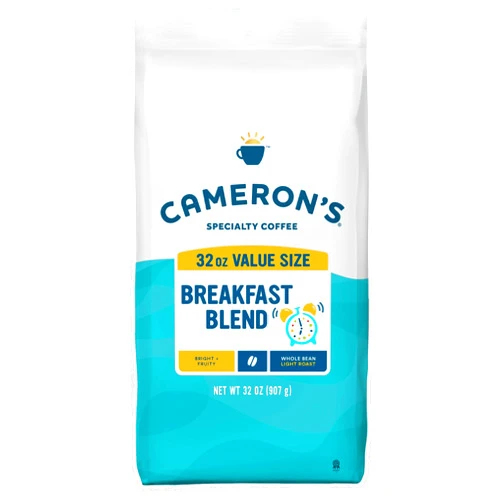 Cameron's Coffee Roasted Whole Bean Coffee, Breakfast Blend, 32 Ounce