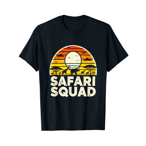 WildTrek Apparel Costume Safari Squad Adventure T-Shirt | Fun Wildlife and Jungle T-Shirt