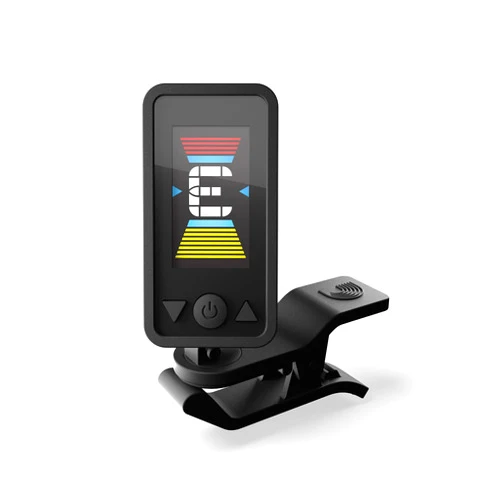 Planet Waves D'Addario Accessories Guitar Tuner - Eclipse Headstock Tuner - Clip On Tuner for Guitar - Great for Acoustic Guitars & Electric Guitars - Quick & Accurate Tuning - Black
