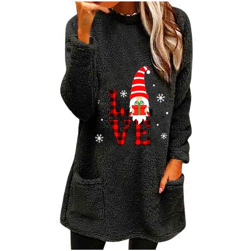 FWBNUIF Ugly Christmas Sweater Womens Holiday Tops Dressy Long Christmas Sweaters for Women Women's Pullover Sweaters Custom
