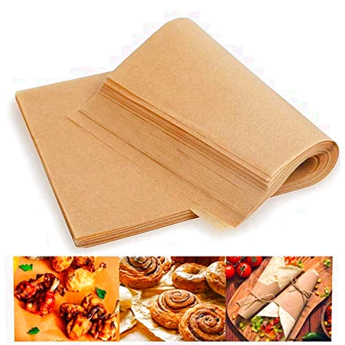 FUNZON Food Basket Liners, Grease Resistant Wax Paper Sheets for Food, Oil Resistant Paper for Chips, Fried Chicken Sandwich Wrapping Paper for Party Not for Baking Oven/Air Fryer by FUNZON (Brown)