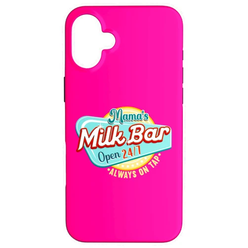 Funny Awareness Gifts for Breastfeeding Mom Week Mama's Boobery Milkshake Breast Milk Bar I Breastfeeding Case for iPhone 16 Plus