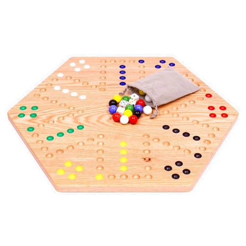 AmishToyBox.com Wahoo Marble Game Board Set - 20