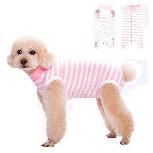 FEimaX Dog Surgery Recovery Suit Female and Male Spay with Pee Hole, Pet Body Suits for Puppy After Spayed, Neuter Surgical Onesie for Small and Medium Dogs Cats, Alternative Bandages E-Collar & Cone