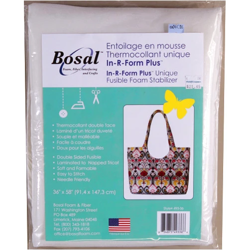 Fields Bosal in-R-Form Plus Unique Fusible Foam Stabilizer Soft Formable Easy to Stitch 36