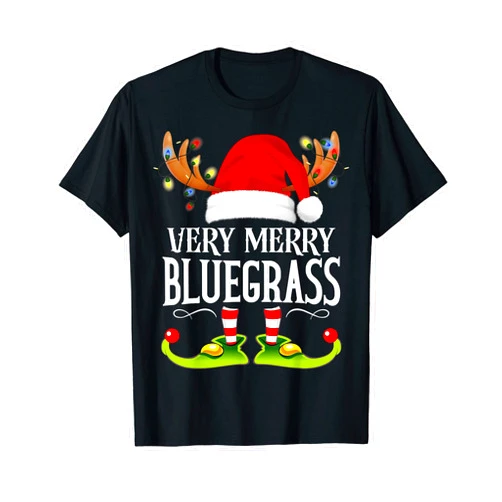 99 Gifts Funny Matching Xmas PJS Shirts For Family Very Merry X-Mas Bluegrass Matching Christmas T-Shirt