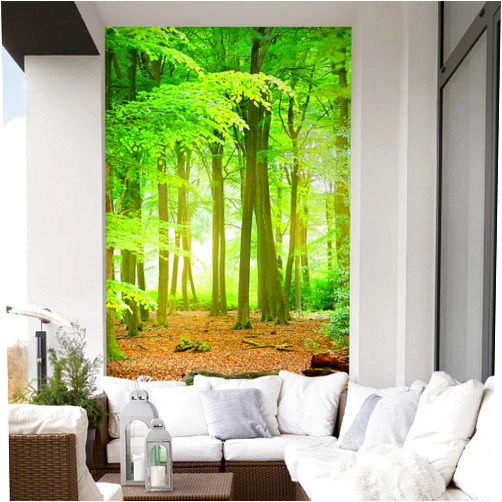 SIGNFORD Wall Mural Forest Removable Wallpaper Wall Sticker for Bedroom Living Room - 120