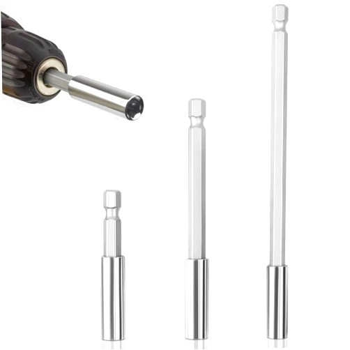 Pretwad Magnetic Bit Holder Set 3Pcs Strong Magnetic Drill Bit Extension Holder 1/4