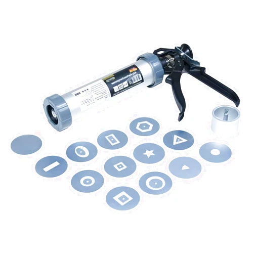 QANQIUPLE Clay Extruder, Clay Gun Tool is Assigned 13 Different Discs, Hand-Held Clay Extruder Gun for Sculpturing and Crafting