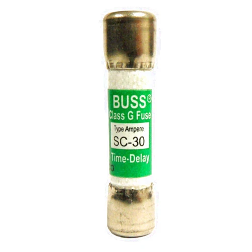 Bussmann SC30 COOPER BUSSMANN 30 AMP FUSE 480V CARTRIDGE, TIME-DELAY, CLASS G, CURRENT LIMITING, 30A SC-30, 100K IR
