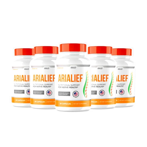 Vitamin Evo (5 PACK) Arialief Sciatica Nerve Support, Arialeaf Advanced Nerve Health, Arialeaf Prime Palm Sciatica, Aria Leaf Primepalm Aria Lief, Nerve Relief Supplement Sciatic Soothing (300 Capsules )