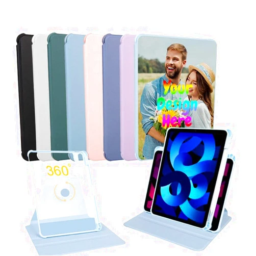 Yakify Custom Photo Case for iPad Pro 11 inch (2022) Model A2435 A2759 A2761 A2762 Degree Rotate Stand Personalized Picture Text Name Logo Cover Customized Auto Wake/Sleep Protective TPU Shell