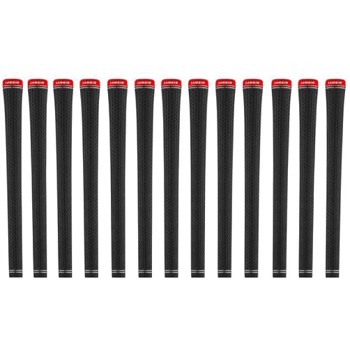 Lamkin Crossline Black 360 Golf Grip Bundle (13 Piece), Standard