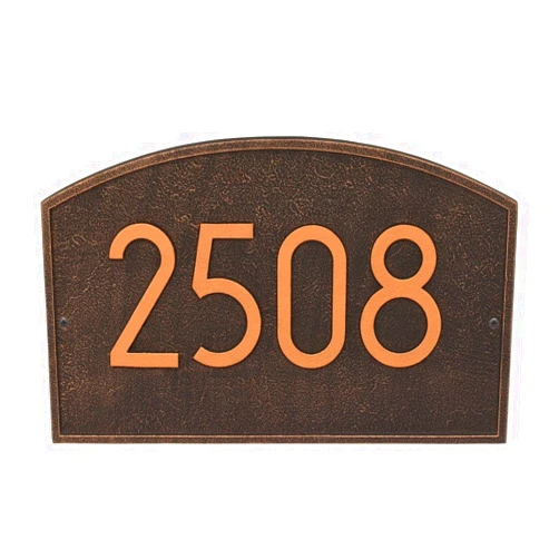 Whitehall Custom Legacy ARCH Modern Address Plaque 14”W x 9”H (1 Line)
