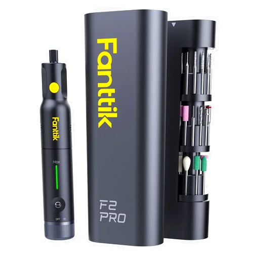 Fanttik F2 PRO Cordless Rotary Tool Kit Strong Magnetic Motor, Revostor Hub, 5 Variable Speed, 25000 RPM, 55 Accessories, for 3D Printed Sanding, Polishing, Drilling, Carving, Cutting DIY Crafts