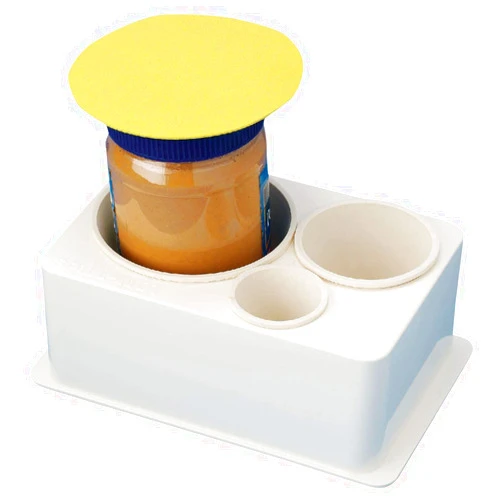 Sammons Preston Spill-Not Jar & Bottle Opener, Jar and Bottle Opener For Those With a Weak Grip, One Handed Jar and Bottle Opener