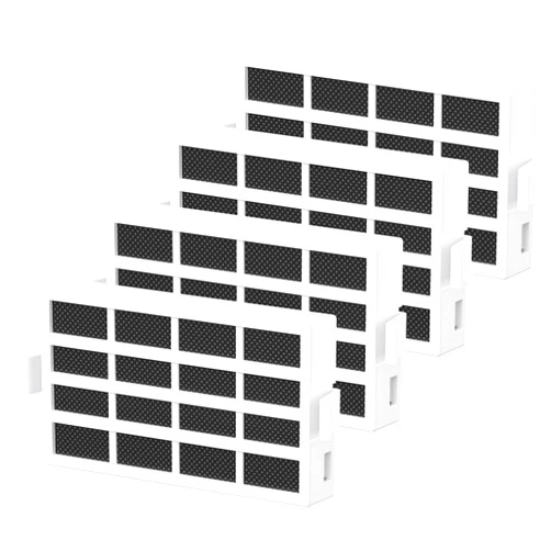 Caehomly W10311524 AIR1 Refrigerator Air Filter Compatible with Whirl-pool, Ken-more Refrigerator, for Fresh Flow Refrigerator Air Filter Cartridge, Replaces AIR1, W10315189, 1876318, PS2580853, 4 Pack(White)