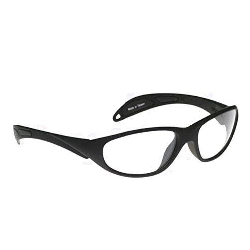 SYNYEY Schott SF-6 HT X-Ray Protective Lead Glasses, Black Maxx Wrap Safety Frame, 62x18x145mm