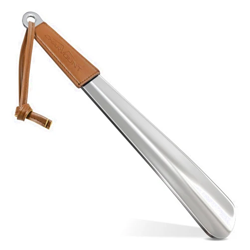 Charmount Metal Shoe Horn - 12 Inch Long Shoe Horns for Senior, Men, Women, Kids, Stainless Steel Shoehorn with Handle (Durable, Upgraded 2mm Thick)