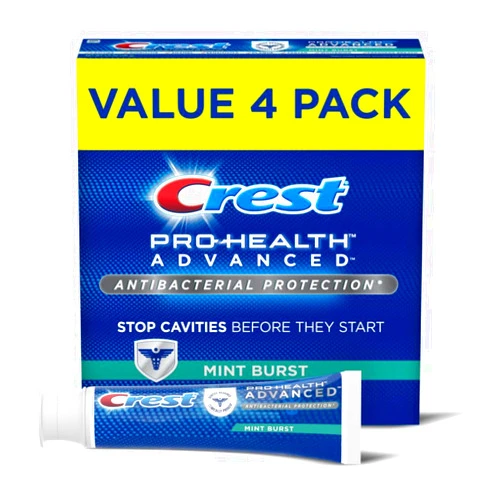 Crest Pro-Health Advanced Antibacterial Protection Toothpaste, Crest Toothpaste, Crest Pro Health Toothpaste - Pack of 4, 5 Oz Tubes