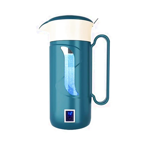 HISOIT Hydrogen Alkaline Water Maker Machine Generator Hydrogen Water Bottle Pitcher Ionize System with SPE & PEM Tech, Make Hydrogen Content to 800-1600 PPB(Green)