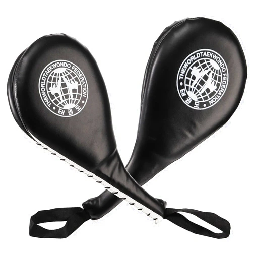 Nicunom 2 Pack Taekwondo Kick Pads, Durable Striking Pad Target TKD Karate Martial Arts Strike Targets Kickboxing Training, Black
