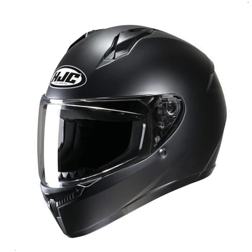 HJC C10 Solid Full Face Motorcycle Helmet (Semi Flat Black, Medium)