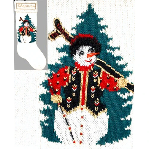 Elegant Heirlooms Christmas Stockings Kits for Knitting Ski Gal