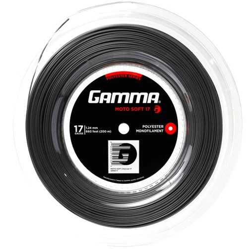 Gamma Sports Moto Soft 17g Tennis String Reel, 660'