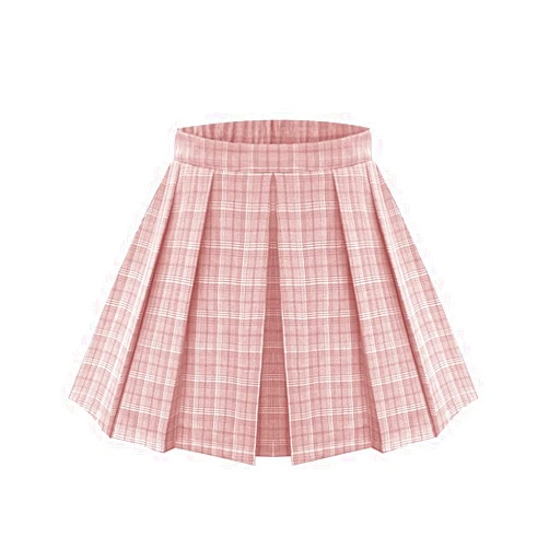 RITERA Plus Size Basic Versatile Stretchy Elastic Waist Flared Casual Mini Skater Skirt/Pleated Plaid Skirt for Women XL-5XL