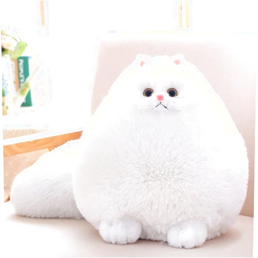 Winsterch Stuffed Animal Plushie Cat Stuffed Animal,Cute Soft Plush Cat Animals,White Stuffed Cat, Birthday Christmas for Kids,Boys,Girls,Fat Cat Stuffed Toy (White, 10 Inches)