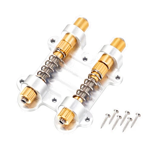 Banworks Brass Tremolo Stabilizer Double Tremolo Arming Adjuster Electric Guitar Dual Tremolo Bridge Stopper Stabilizer for Electric Guitar Tremolo Systems JT/WDXT-01