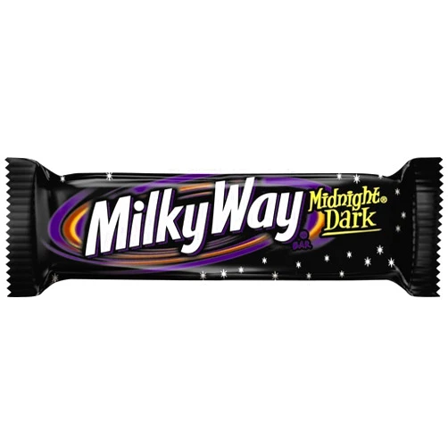 Milky Way Midnight Dark Chocolate (Pack of 6) Candy Bar, 1.76 oz.