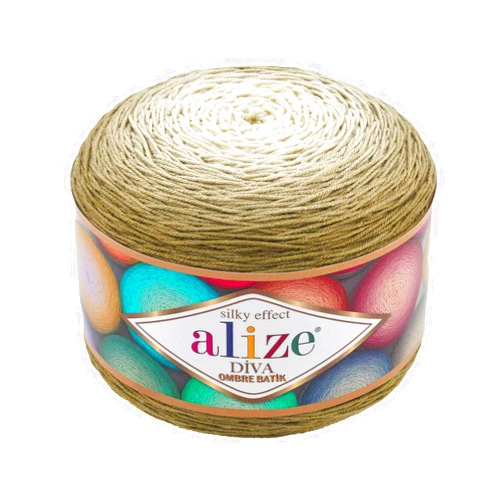 Alize Diva Ombre Batik Silky Effect 100% Microfiber Acrylic Yarn Thread Crochet Art Lace Craft 1 skn 250gr 957yds Hand Knitting Yarn (7374)