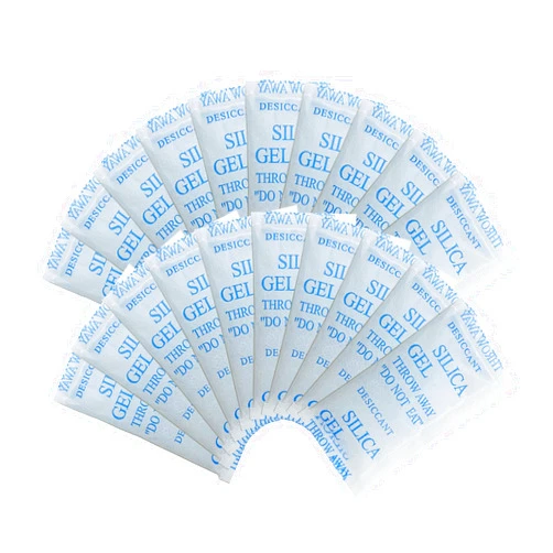 WAOTOAW 10-gram [50 Packs] Silica Gel Packets, Desiccant Packs for Moisture Control, Moisture Absorber Food Grade, Desiccant Packs for Storage, Damp Rid Desiccant Bags