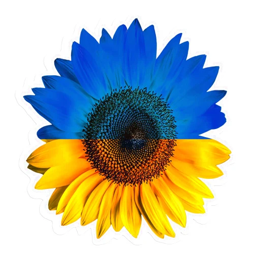 CLESUZ 10 PCS Ukraine Decal Sticker Sunflower Sticker 4