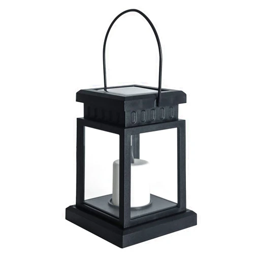 Aignis Solar Lantern Outdoor, Decorative Candle Lantern, Garden Hanging Lantern LED Flickering Flameless Candle Mission Lights for Garden, Lawn, Patio, Yard and Christmas Decoration
