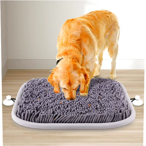 Rundik Snuffle Mat for Dogs, 17'' x 21'' Dog Sniffing Interactive Feeding Game Boredom, Puzzle Toys Encourages Natural Foraging Skills and Stress Relief Small/Medium/Large Dogs