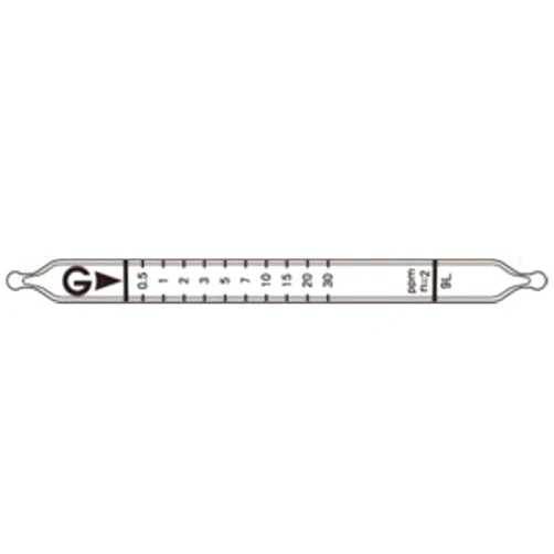 Gastec 91L Detector Tube, Detects for Formaldehyde, 0.1 to 40.0 ppm Measuring Range, 0.5