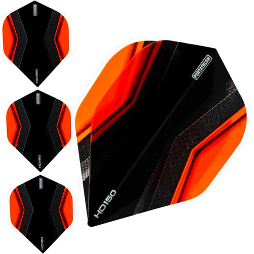 Pentathlon HD150 Dart Flights - Ultra Thick - Standard - XWing - 5 Sets (15) (Orange)