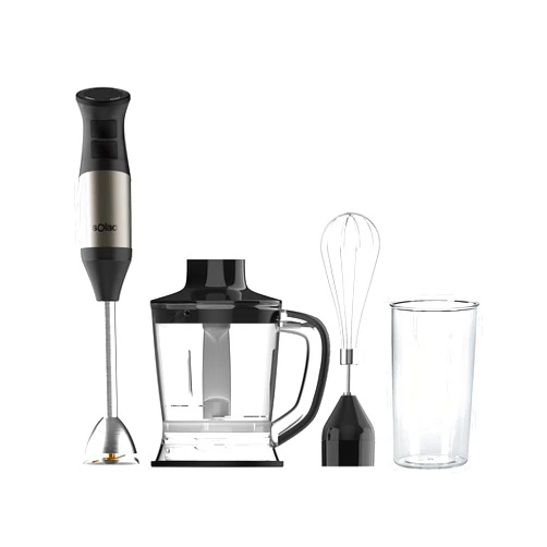 Solac Professional 1000W* Stainless Steel Hand Blender w/Accessories Kit,Standard,SJK-1172